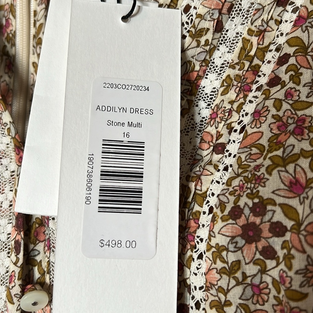 NWT Veronica Beard Addilyn Dress, Stone Multi, 16 - Picture 4 of 9